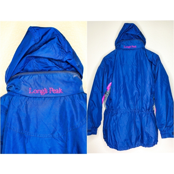 Columbia Long's Peak Retro Fleece Ski Snow Winter Jacket Violet Pink Vintage 80s - Picture 15 of 16